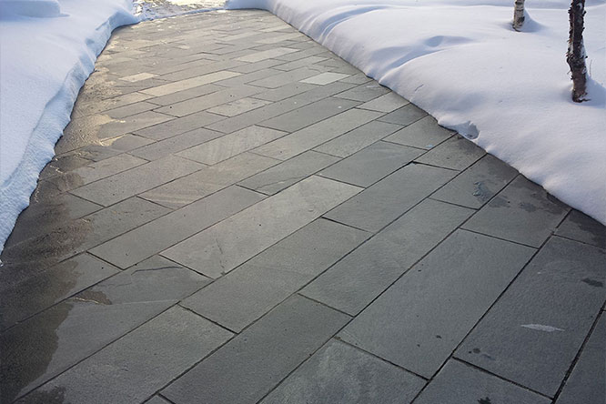 concrete-with-snow-on-both-sides